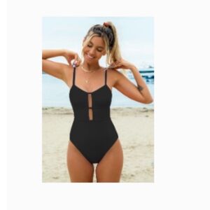 Cupshe Noir cutout swimsuit